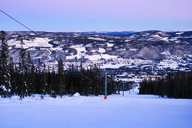 istock Ski slope in Trysil, Norway at sunset 2243847617