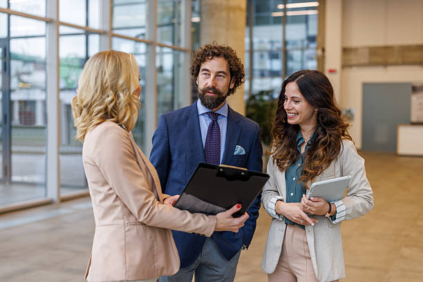 istock Business professionals discussing project ideas in modern office 2243847807