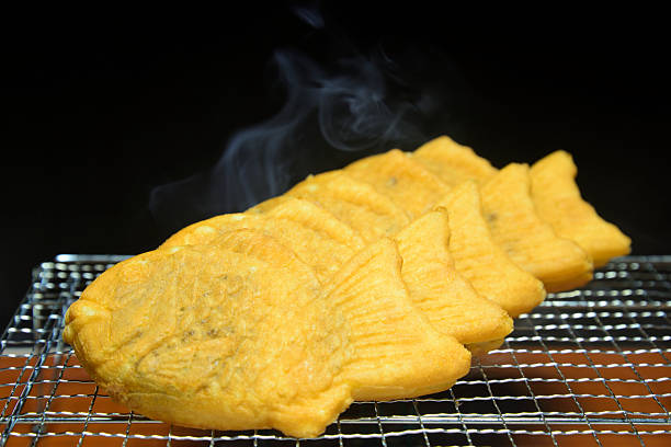 Steaming hot taiyaki