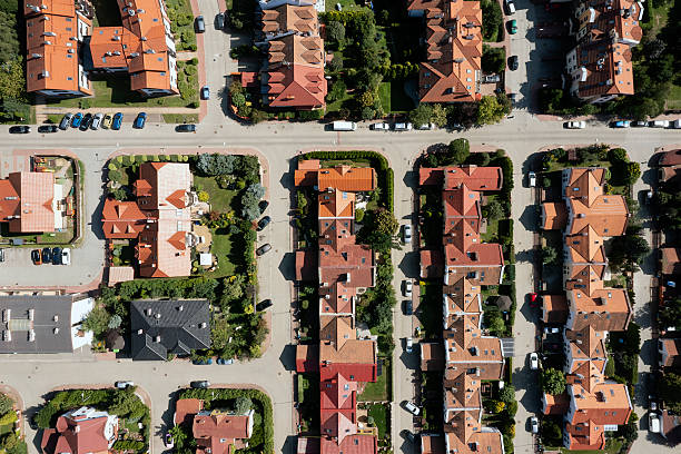 istock Row houses from above 2243855084