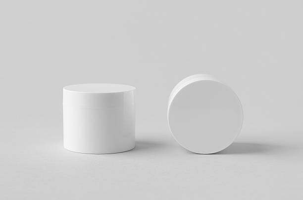 istock White plastic cosmetic cream jar mockup on neutral background 2243856378