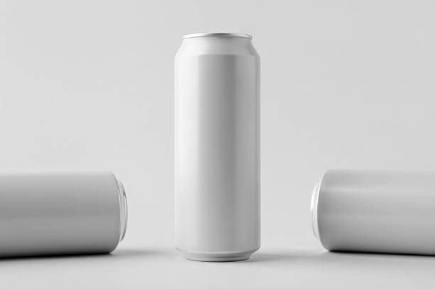 istock White large tall beer or soda aluminum can mockup. 2243856388