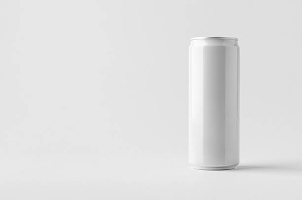 istock Slim soda energy drink beverage can mockup with blank copyspace 2243856399