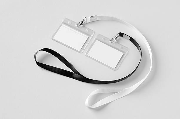 istock ID Card holder mockup with lanyard, horizontal 2243856483