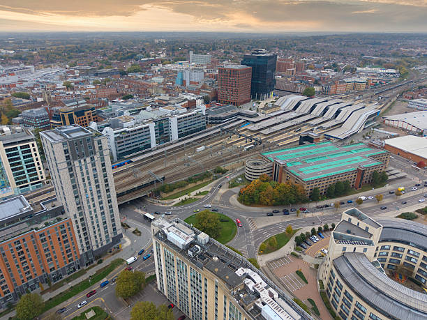 istock Reading town centre and raiwlay station at dusk 2243857199