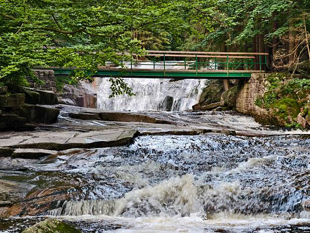 istock rapid streams over stone formations, fluid currents pour down rugged cliffs with lively energy 2243858434
