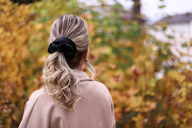 istock Hairdressing Tools: Satin Rubber Bands for Stylish Ponytails 2243859936
