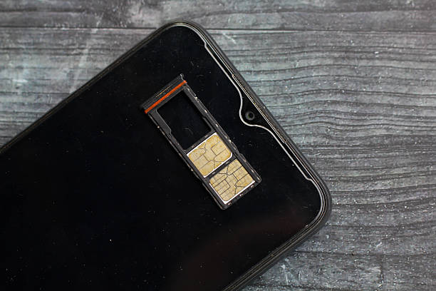 istock dual nano sim card smartphone removed, dual nano sim card for internet 2243862509