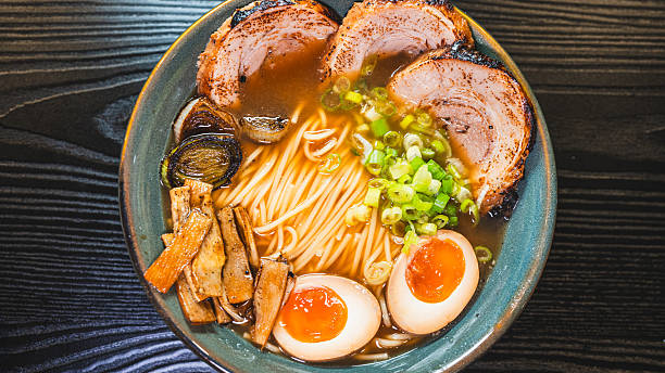istock Pork Chashu Ramen with Tamago and Bamboo 2243871747