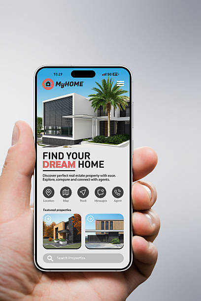 istock Real Estate App Interface for Home Search 2243874240