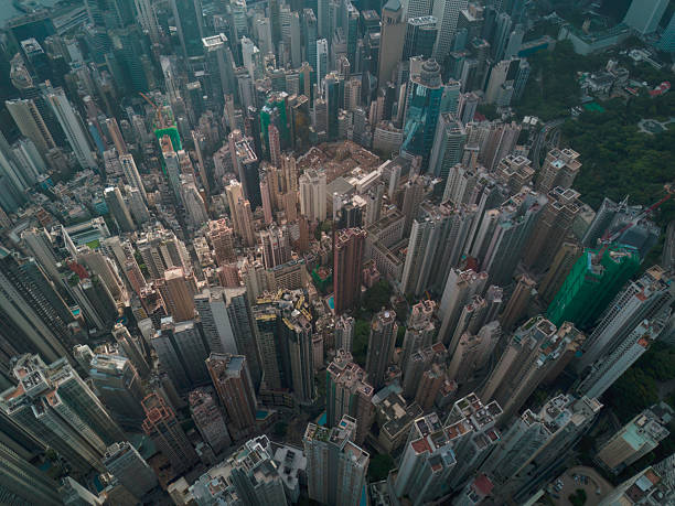 istock High angle view of dense buildings in Hong Kong 2243879621