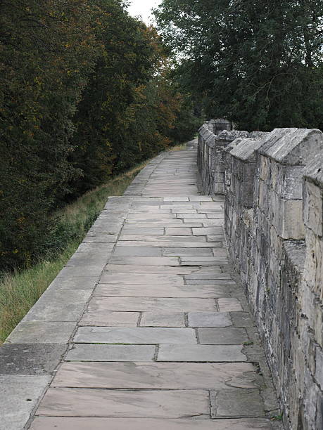 istock Medieval York City Walls in England 2243884111