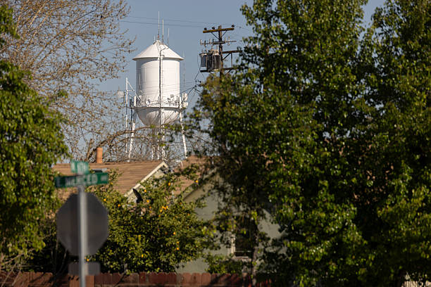 Looking up at a Water Tower
