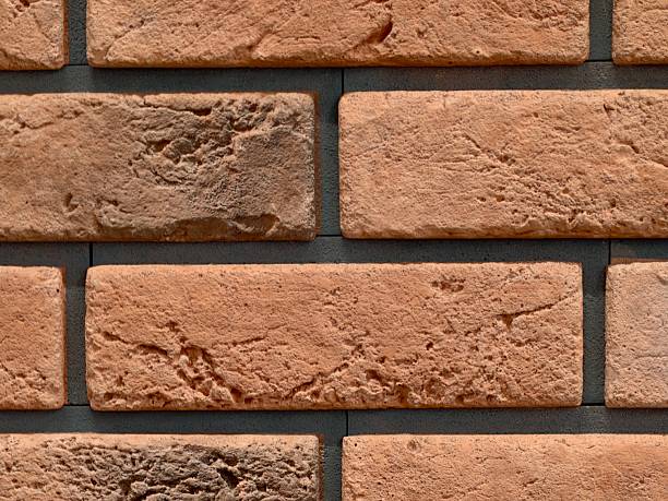 warmtoned urban brick setting, contemporary brick facade featuring warm hues and uniform grout lines