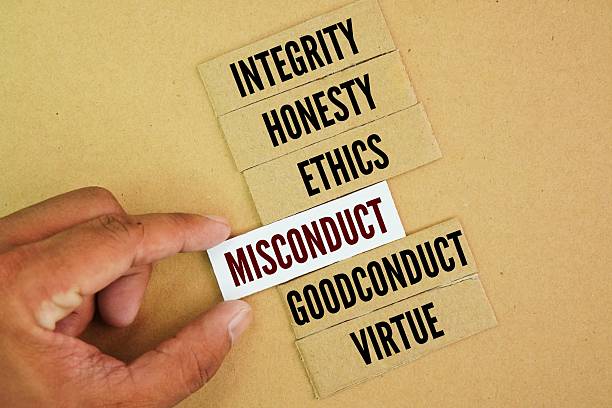 istock Opposite words for Misconduct are Honesty, Ethics, Professionalism, Goodconduct and Virtue. 2243887892
