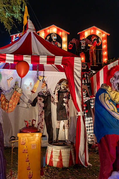 istock Creepy Halloween Clown Decorations horror 2243898117