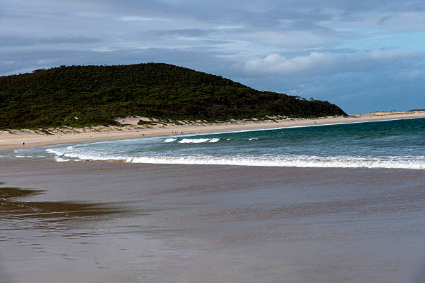 Moody skies and rippling blue water at Fingal Beach, a perfect afternoon on the Port Stephens coast, New South Wales, Australia. (Photo by Tara Chand Malhotra)