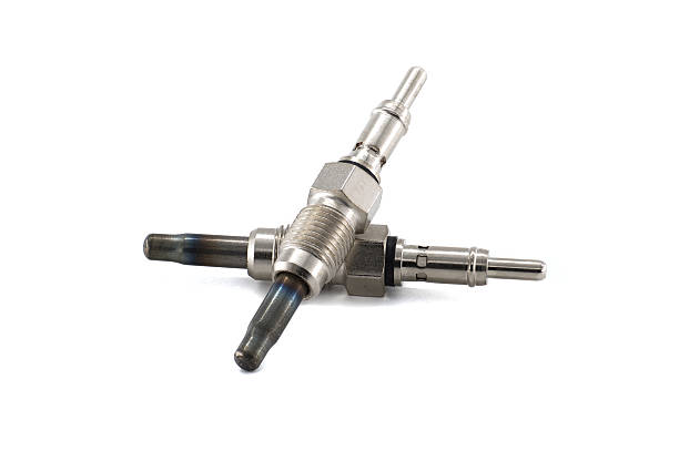 istock Close-Up of Mechanical Metal Glow Spark Plugs for Engine Components 2243898589