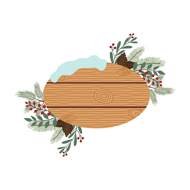 istock Christmas Direction Signs with Wintery Decor and Festive Arrows Set 2243903470