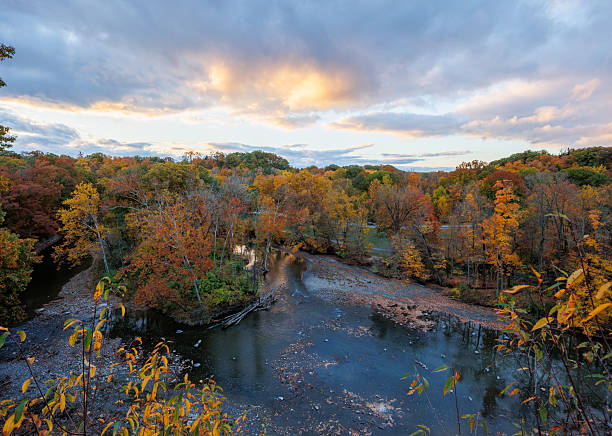 istock Autumn Valley Panorama at Sunset 2243908292