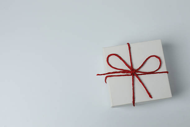 Gift Box On White Background. Present Concept.