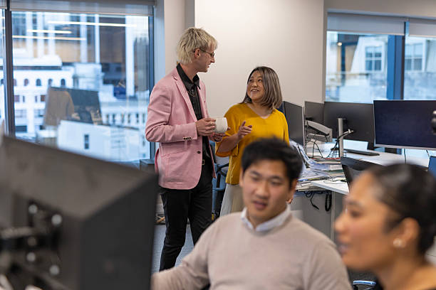 istock Businesswoman walking through an office 2243911663