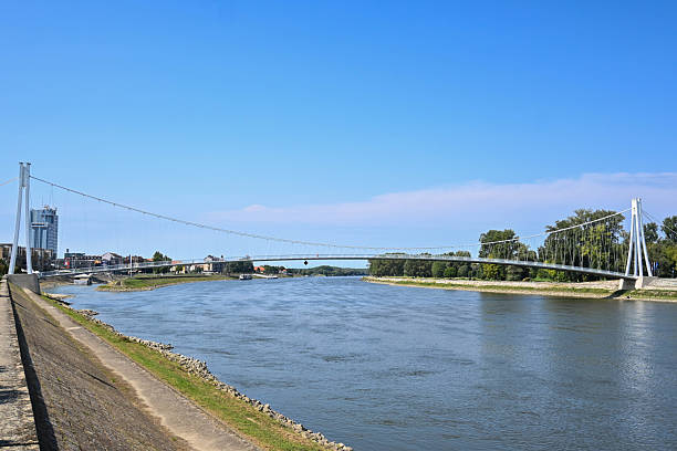 istock Pedestrian bridge in Osijek 2243918050