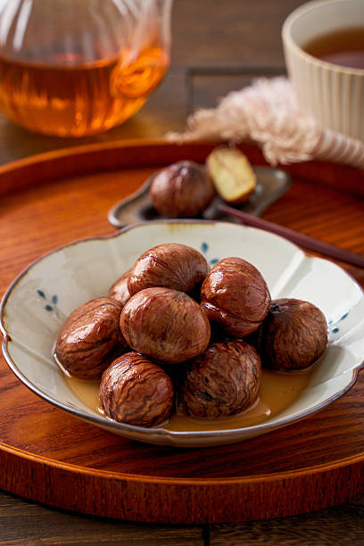 istock Japanese Candied Chestnuts in Syrup (Shibukawani) 2243918333