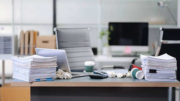 istock workspace with desktop computer, office supplies, houseplant and coffee cup at office. 2243919283