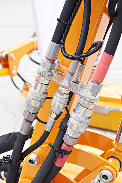 istock Hoses of hydraulic machine 2243919548