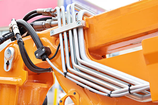 istock Hoses of hydraulic machine 2243919568