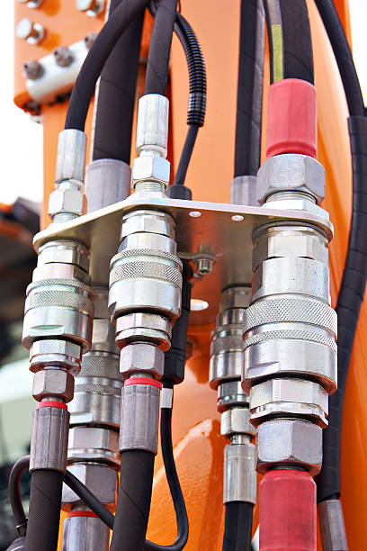 istock Hoses of hydraulic machine 2243919636