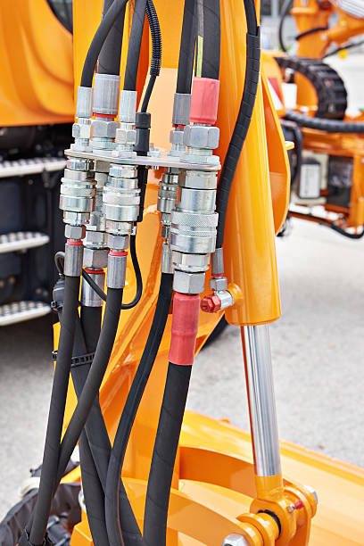 istock Hoses of hydraulic machine 2243919666