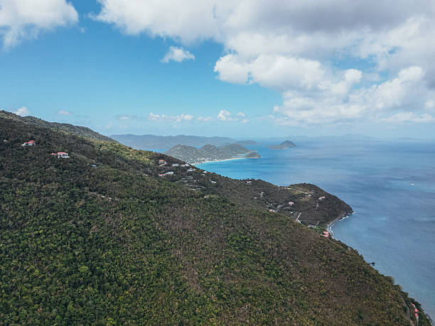 istock Tropical Island Coastline with Hills and Ocean 2243933092