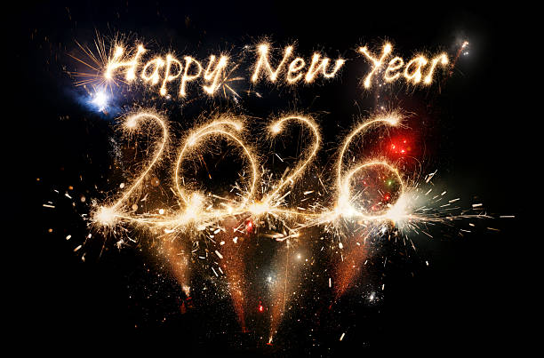 istock Sparkler Happy New Year 2026 with fireworks 2243935388