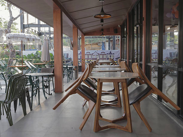 istock wooden cafe tables and chairs 2243938291