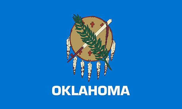 istock Flag of Oklahoma, Official State Flag of Oklahoma Vector Illustration 2243938836
