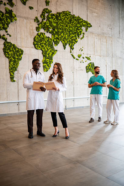 istock Medical team collaborating discussing global health plans 2243940919