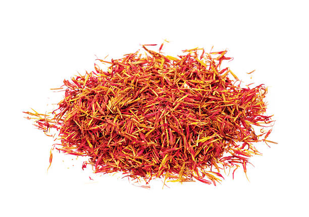 istock Dried saffron spice isolated on white background. 2243941851