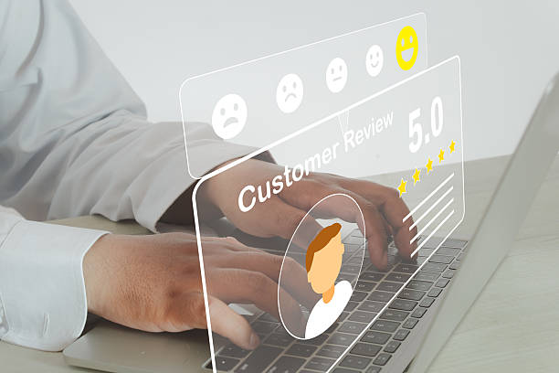 Customer Review and Satisfaction: User Giving 5.0 Five Star Rating on Virtual Interface