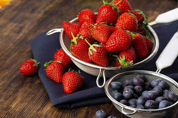 Concept of summer. Berries, desserts, healthy food, popsicles.