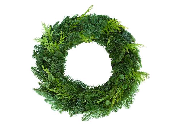 istock Christmas wreath isolated on transparent background 2243951260