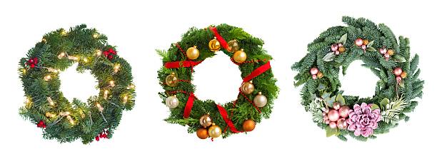 istock Christmas wreath isolated on transparent background 2243951800