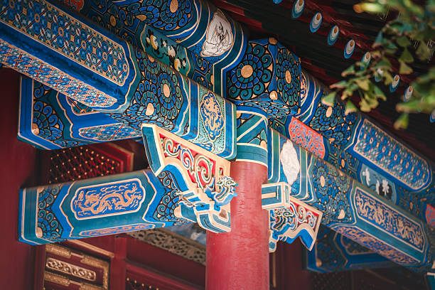 istock Elaborate wooden structures, painted red and gold, frame a courtyard within the Prince Kung's Palace Museum, evoking a sense of historical grandeur and imperial elegance. 2243952620