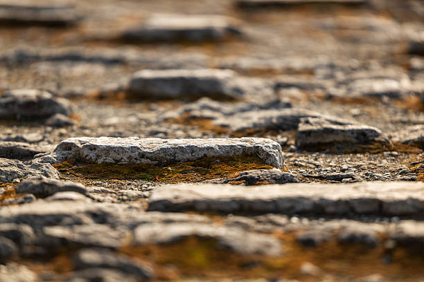 Beijing, China - 28th October 2025 - close view of old broken ground in Forbidden City