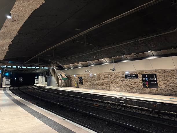 Underground station on the Paris metro