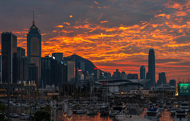 istock Hong Kong Victoria Dockside Sunset 2243958131