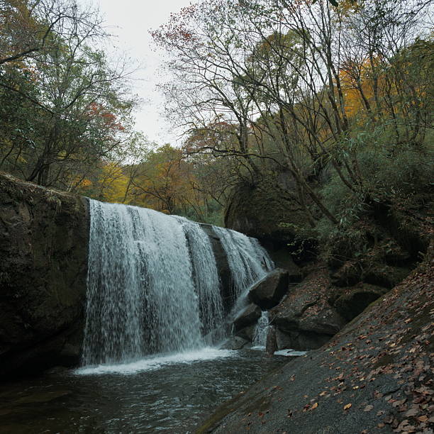 istock The Shicaohe Waterfall at Taiziling, Liuba County. 2243959994