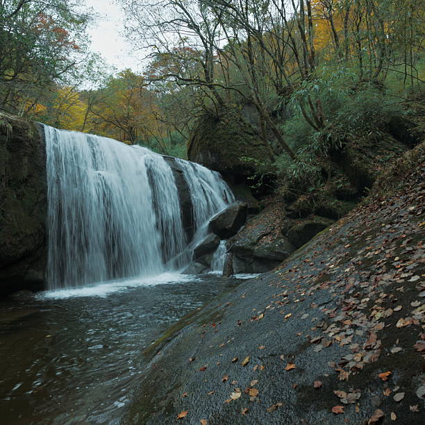 istock The Shicaohe Waterfall at Taiziling, Liuba County. 2243960076