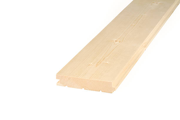 istock Smooth wooden plank with natural grain texture, ideal for construction and .. 2243961026